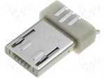 Жак USB A ESB22A112101Z Конектор:микро USB A; щепсел; PIN:5; Контакти:медна сплав; SMD